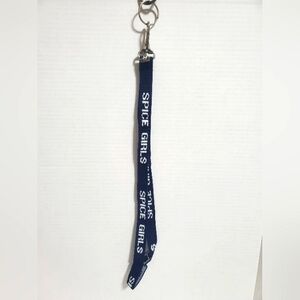 Vintage Spice Girls lanyard Keychain navy blue y2k 90s new